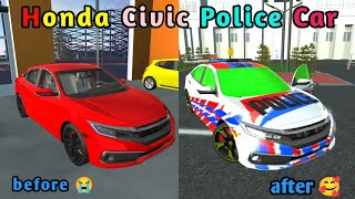 Honda Civic Police Car  Car Simulator 2  Android Gameplay [upl. by Thorfinn]