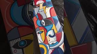 Original Painting on Skateboard  by Ishita Banerjee skateboarding skating artcollection [upl. by Shah70]