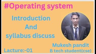 Introduction amp syllabus discusion of operating systemgate compterscience [upl. by Harday329]