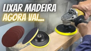 DISCO VELCRO PARA LIXAR MADEIRA COM ESMERILHADEIRA [upl. by Helene]