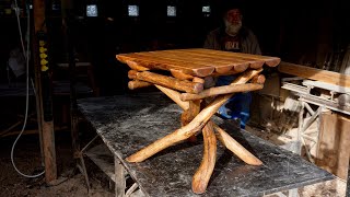 Rustic crossed legs table by Uudopuu [upl. by Daph]