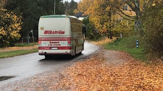 Wikströms Busstrafik 1 departing from Tenhola [upl. by Lindner]