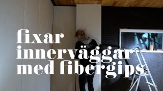 9 Börjar fixa innerväggarna med fibergips hittat på Marketplace [upl. by Socram]