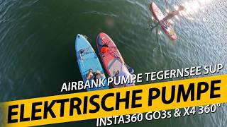 AIRBANK D6 PRO Elektrische SUP Pumpe  Aqua Marina ATLAS Stand Up Paddling Tegernsee [upl. by Kho566]