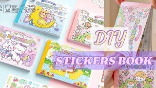 DIY kawaii sticker book⚘😱how to make a sticker book at home📒 😍 TAZRIYANsCREATIVITY [upl. by Ihcekn]