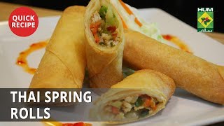 Thai Spring Rolls  Quick Recipe [upl. by Poland]