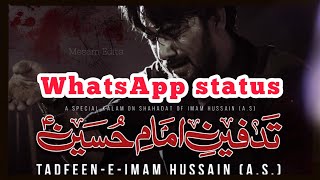 Tadfeen e Imam Hussain as Noha WhatsApp status  Farhan Ali waris New noha Tadfeen e Imam Hussain [upl. by Conte]