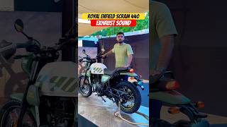 Royal Enfield Scram 440 Exhaust Sound  BikeWale shorts scram440 [upl. by Maroj]