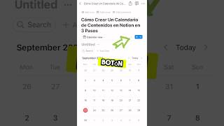 Cómo crear un calendario de contenidos en Notion [upl. by Roseanna694]