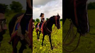 Dhruvi Horse Riding  horse horses ghoda horseriding horselover ytvideo shortsfeed [upl. by Emmerich783]