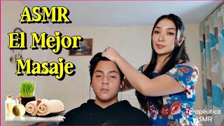 ASMR 😇😴 ‍MASAJE PARA DORMIR  Relaxing Massage Head amp Shoulders💆‍💕 [upl. by Feerahs]