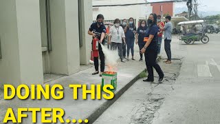 gawin ito PAGKATAPOS gamitin ang FIRE EXTINGUISHER [upl. by Anstice]