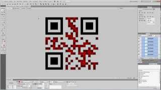 Timelapse de la vectorización de un QR [upl. by Vilma888]