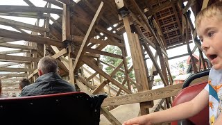 Wodan A Fantastic GCI Wooden Coaster On Ride POV 4K [upl. by Girish]