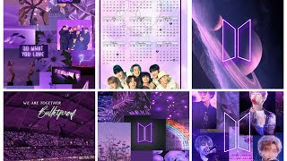 💜ᗷTS⟭⟬💜 Purple Wallpaper Ideas for 💜🅐🅡🅜🅨⁷⟬⟭💜 [upl. by Aztinaj]