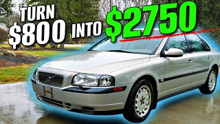 How To Flip Cars For Profit   Volvo S80 Car Flip Restoration Car Detailing [upl. by Arej]