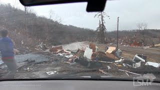 03052022 Winterset IA  Large Tornado with Several Damaged Homes [upl. by Arah183]