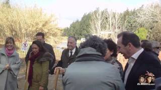 El Rocío  Primera piedra del puente del Camino de los Tarajales Almonte [upl. by Milon]