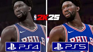 NBA 2K25 PS4 vs PS5 Graphics Comparison [upl. by Sorodoeht]