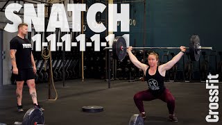 Heavy Snatch Singles WOD Demo 220928 [upl. by Arondel312]