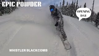 EPIC Powder on Opening Day at Whistler Blackcomb ❄️🏔️ [upl. by Hildy]