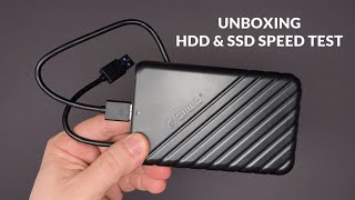 ORICO 25 inch External Hard Drive Enclosure USB 30 25PW1U3 Unboxing amp SSD HDD Speed Test 2024 [upl. by Zachariah]