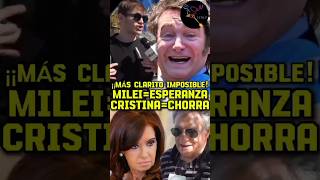 MAS CLARITO IMPOSIBLE argentina milei cristina casta [upl. by Aikit]