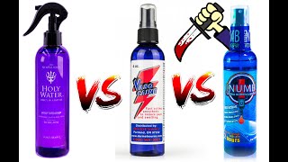 Ultimate Guide to Tattoo Numbing Sprays Vasocaine vs Holy Water vs Pro Numb  Justin Tyme Reviews [upl. by Nedia935]