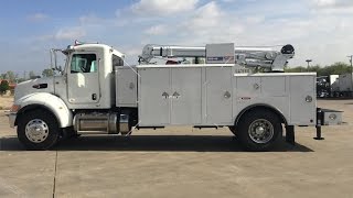 2015 Peterbilt 337 Service Body Truck 12k lb crane compressor remote etc [upl. by Rosina795]