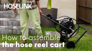 How to assemble Hoselinks Metal Hose Reel Cart amp fit your own hose [upl. by Theurich155]