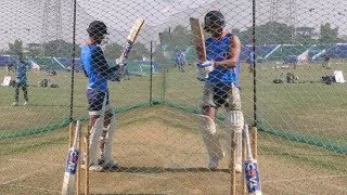 Moment  Kohli practice with Gill [upl. by Handal]