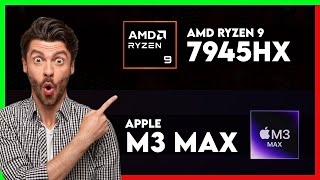 AMD Ryzen 9 7945HX vs Apple M3 Max Comparison [upl. by Rovert]