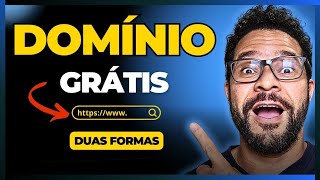 DOMÍNIO GRÁTIS COMO CRIAR UM DOMÍNIO DE GRAÇA PARA SITES E LOJAS VIRTUAIS  DUAS FORMAS NA PRÁTICA [upl. by Anawd]