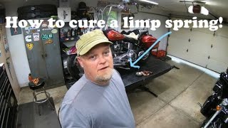 How to Replace a Harley Davidson Heritage Softail Kickstand Spring [upl. by Wahs]