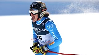 FEDERICA BRIGNONE ORO NELLA COMBINATA ALPINA DEI MONDIALI DI COURCHEVELMÉRIBEL ESCE SHIFFRIN [upl. by Norrad]