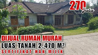 DIJUAL CEPAT RUMAH MURAH DAN TANAH PEKARANGAN Luas Tanah 2470m²  Harga 270 Juta [upl. by Freeborn]