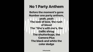 No 1 Party Anthem am arcticmonkeys music lyrics [upl. by Yeldud532]