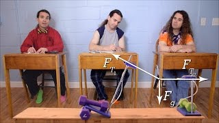 An Introductory Tension Force Problem [upl. by Aztilem]