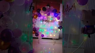 girls birthday decoration ideassimple home bday decoration bdayvibes decoration girlbday [upl. by Lemay]