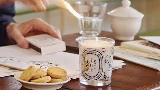 DIPTYQUES PARISIAN CAFÉ  Biscuit candle  DIPTYQUE PARIS [upl. by Neyut916]