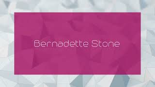 Bernadette Stone  appearance [upl. by Eirrej]