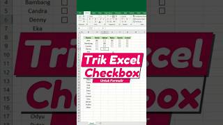 Excel Trik Membuat Checkbox Untuk Formulir excel shorts checkbox [upl. by Woodrow]