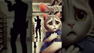 The cat and the robber 😢😢😎😎😎 shots cat AnimalSmiles [upl. by Rodenhouse]