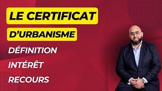 Le certificat durbanisme [upl. by Eneryc]