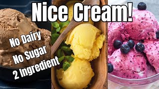 Ice Cream Without Sugar No Cream No Milk  Only 2 Ingredients 1 Minute Dairy Free Dessert [upl. by Raval480]