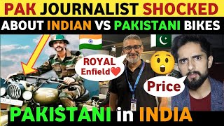 PAK JOURNALIST IN INDIA VISITING BIKE SHOWROOM INDIAN BIKES VS PAK BIKES COMPARISON VIRAL VIDEO [upl. by Moia913]