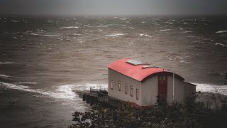 Walking around a stormy TenbySaundersfoot [upl. by Vallo714]