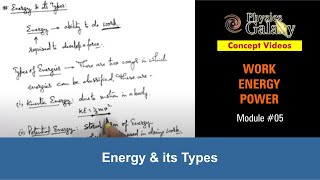 Class 11 Physics  Work Energy Power  5 Energy amp its Types  For JEE amp NEET [upl. by Sebastiano]