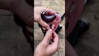 How to tie the slingshot rubber bandshorts foryou slingshot outdoor hunting [upl. by Amalita178]