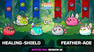 HEALINGSHIELD vs FEATHERAOE  SEASON 10  AXIE INFINITY ORIGINS [upl. by Netti]